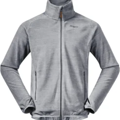 Bergans Hareid NoHood Fleece Jas Heren, Grijs