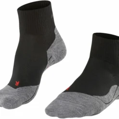 Falke TK5 Korte Trekking Sokken Heren, Zwart/grijs