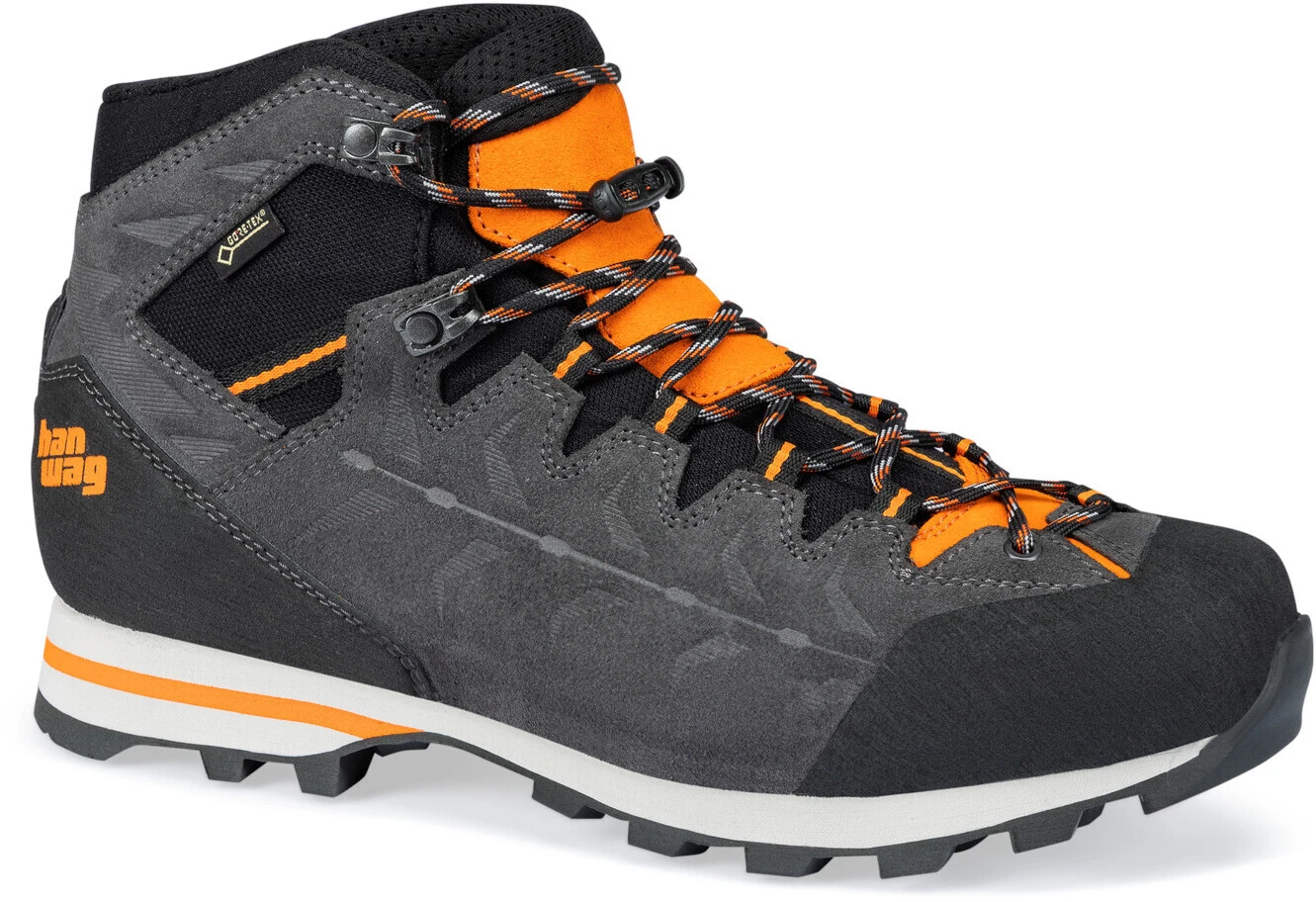 Hanwag Makra Light GTX Schoenen Heren, Grijs/oranje 1 Hanwag Makra Light GTX Schoenen Heren, Grijs/oranje