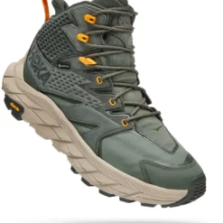 Hoka One One Anacapa GTX Midden Schoenen Heren, Olijf/geel