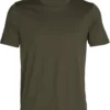 Icebreaker Tech Lite II SS Tee Heren, Olijf