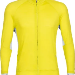 Icebreaker ZoneKnit LS Zip Midlayer Heren, Geel