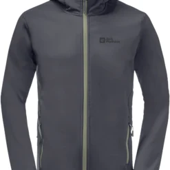 Jack Wolfskin Bornberg Hoody Heren, Grijs