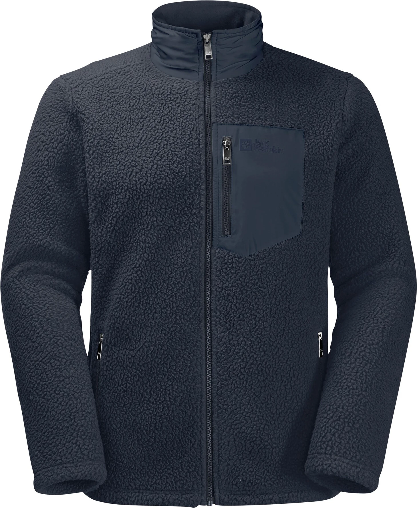 Jack Wolfskin Kingsway Jas Heren, Blauw 1 Jack Wolfskin Kingsway Jas Heren, Blauw