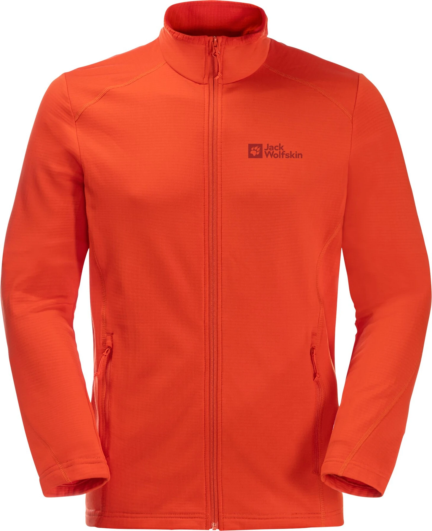 Jack Wolfskin Kolbenberg FZ Jasje Heren, Oranje 1 Jack Wolfskin Kolbenberg FZ Jasje Heren, Oranje