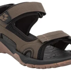Jack Wolfskin Lakewood Cruise Sandalen Heren, Bruin/grijs