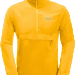 Jack Wolfskin Pack & Go Overhead Jacket Heren, Geel