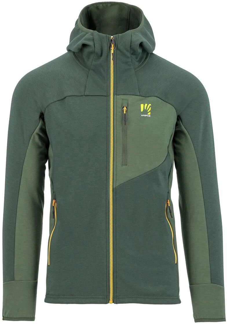Karpos Mezzodi Fleece Hoodie Heren, Groen 1 Karpos Mezzodi Fleece Hoodie Heren, Groen