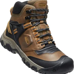 Keen Ridge Flex Mid WP Schoenen Heren, Bruin/zwart