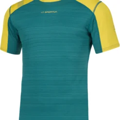 La Sportiva Sunfire T-shirt Heren, Petrol/geel