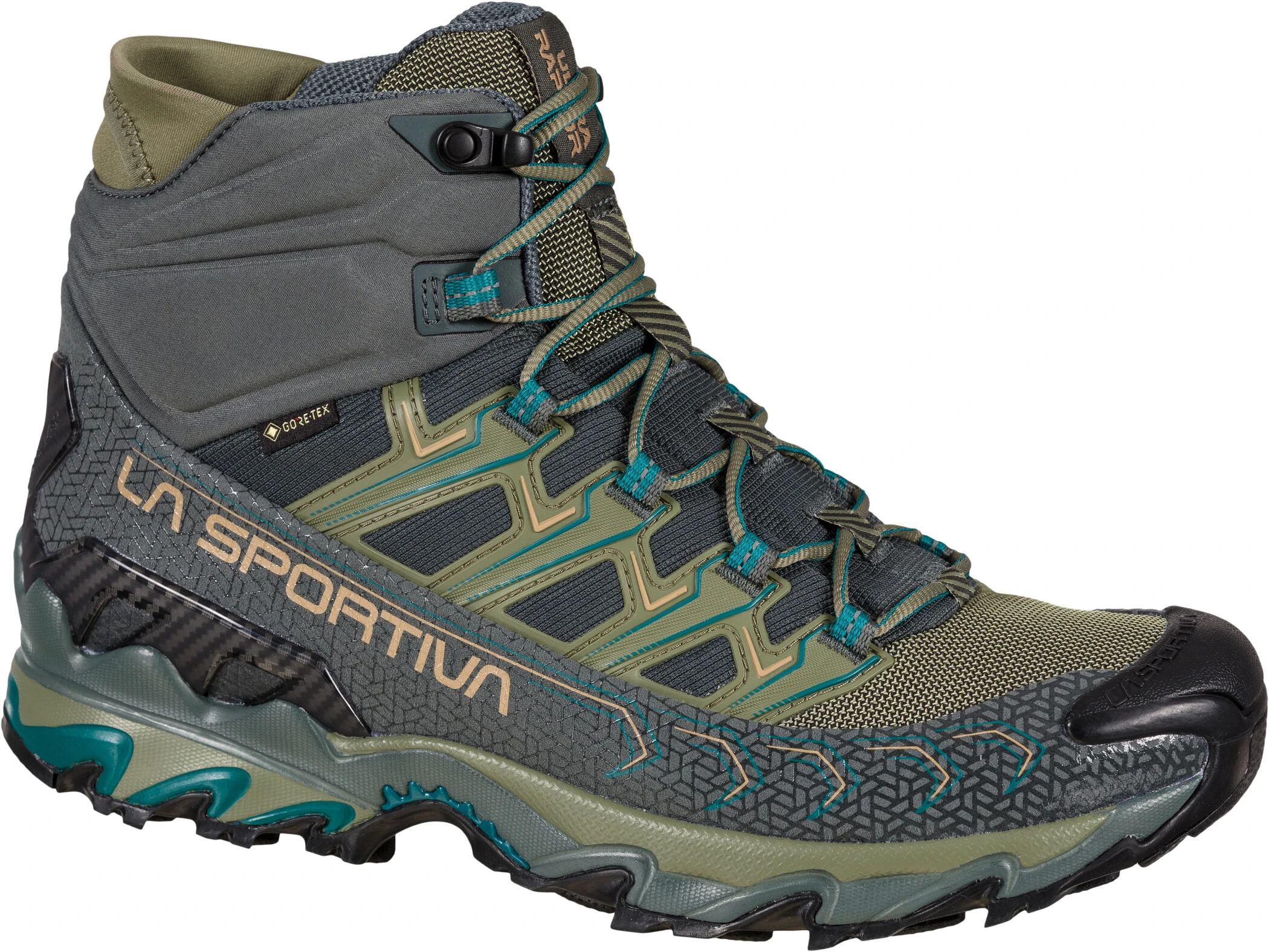 La Sportiva Ultra Raptor II Mid GTX Schoenen Heren, Olijf/grijs 1 La Sportiva Ultra Raptor II Mid GTX Schoenen Heren, Olijf/grijs