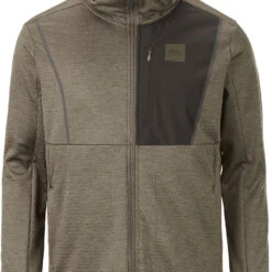 Picture Bake Grid Fleecejack Met Volledige Rits Heren, Groen