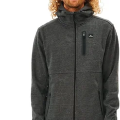 Rip Curl Anti Series Departed Zip Thru Jas Heren, Grijs