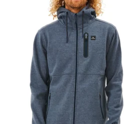 Rip Curl Anti Series Departed Zip Thru Jas Heren, Blauw
