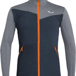 SALEWA Puez Hybrid Polarlite Hoodie Met Rits Heren, Blauw/grijs