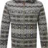 Sherpa Bhutan Full Zip Hoodie Heren, Grijs/olijf
