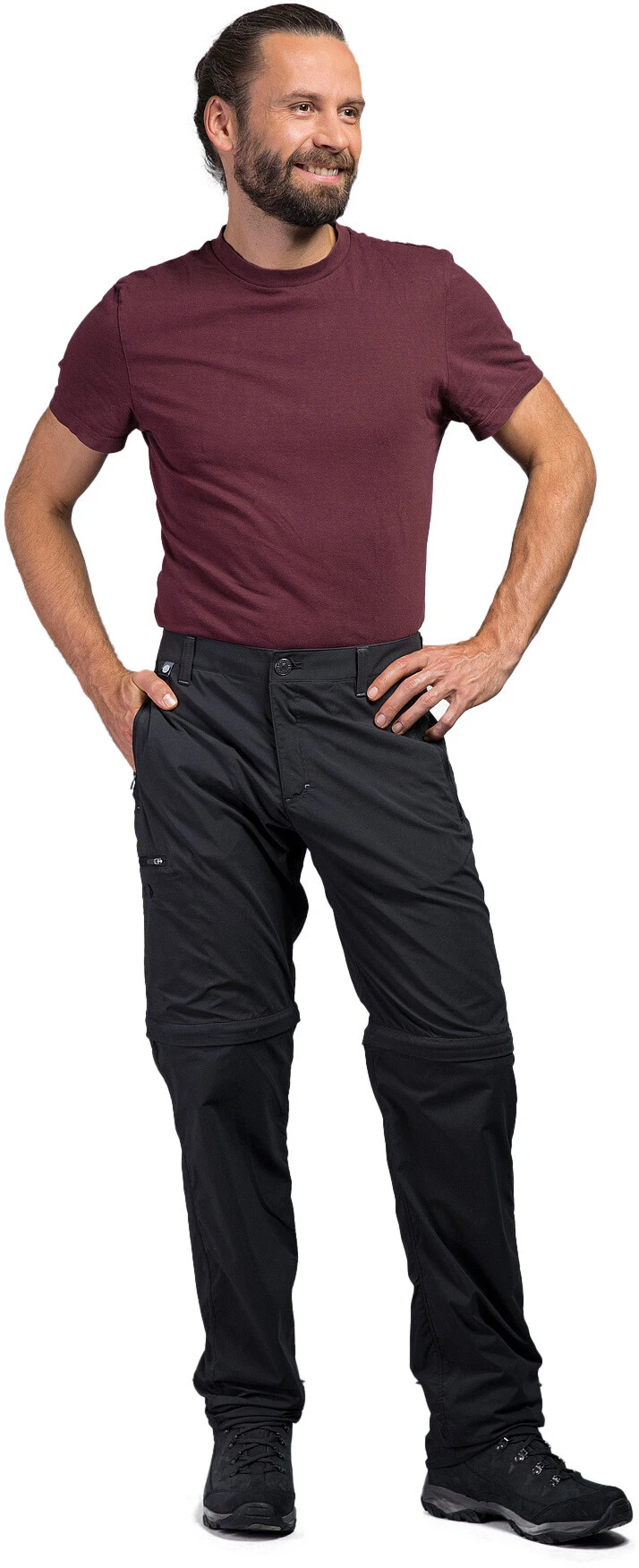 Tatonka Travel Afritsbare Broek Heren, Zwart 1 Tatonka Travel Afritsbare Broek Heren, Zwart