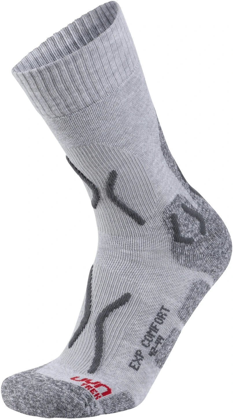 UYN Trekking Expl**** Comfort Sokken Heren, Grijs 1 UYN Trekking Expl**** Comfort Sokken Heren, Grijs