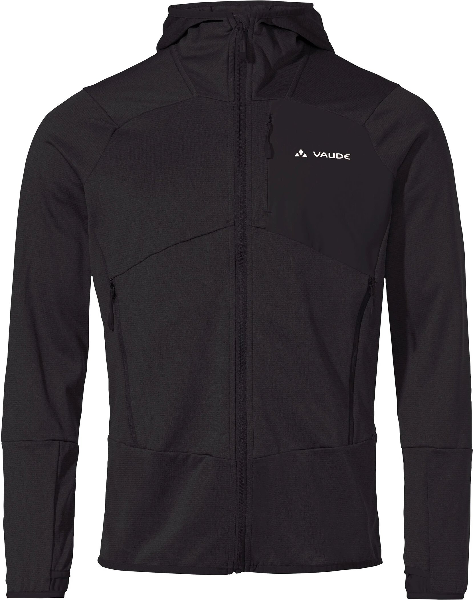VAUDE Monviso II Fleece Jas Heren, Zwart 1 VAUDE Monviso II Fleece Jas Heren, Zwart